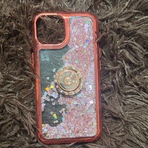 iPhone 14 waterfall glitter case